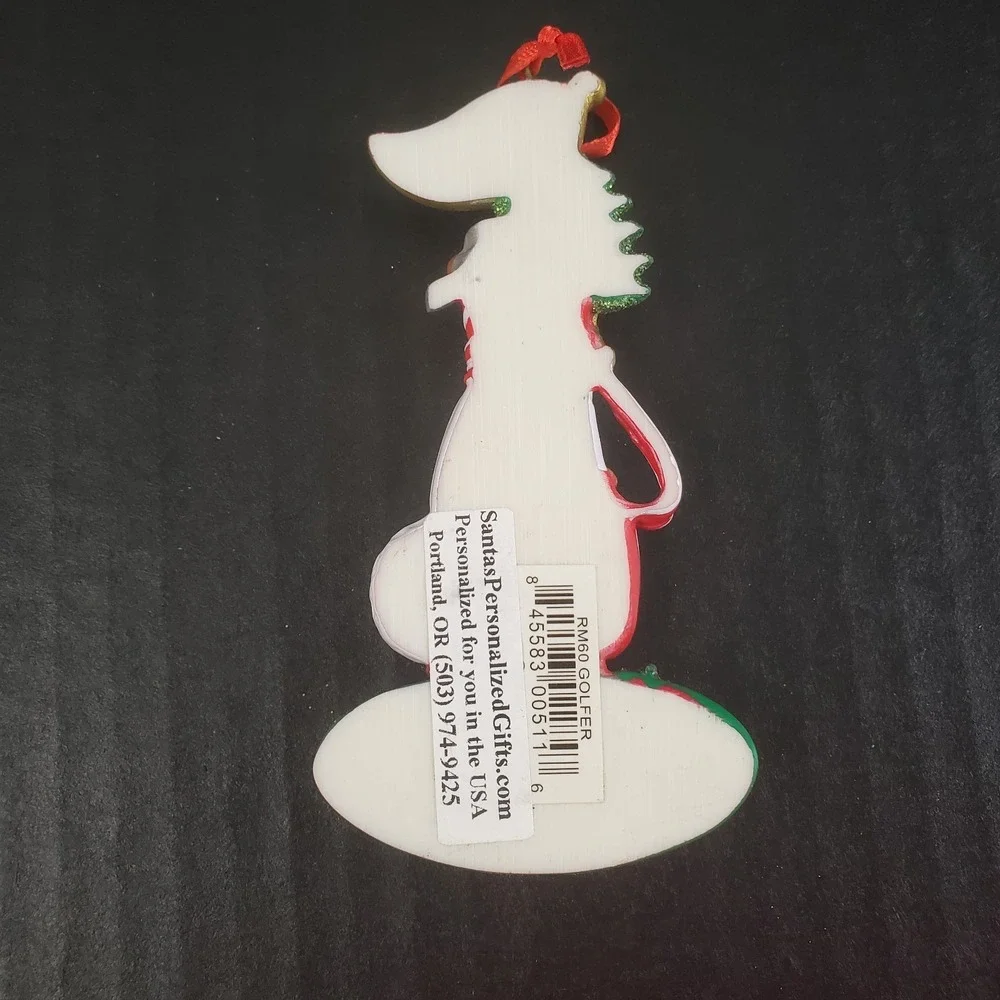 Holiday Golf Bag BLANK Personalizable Christmas‎ Ornament To Personalize Gift